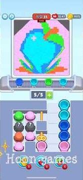 Sand Loop level 34 - level 36 l 샌드 루프 l 모래 모으기 게임 l 양동이 모래 색상 매치 게임 #gaming