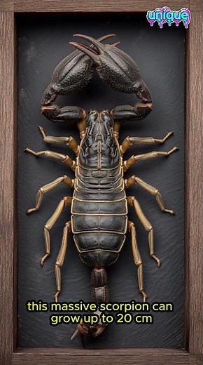 “The Giant Emperor Scorpion You Won’t Believe Exists! (Pandinus imperator)” #uniquefacts #scorpio