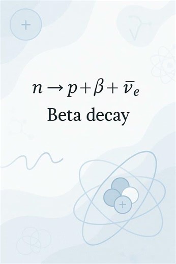Beta Decay Explained! 🔬 #Shorts