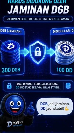 Bagaimana DigiDollar (DD) Tetap Stabil? 🤔 | #digibyte #dgb #web3 #blockchain