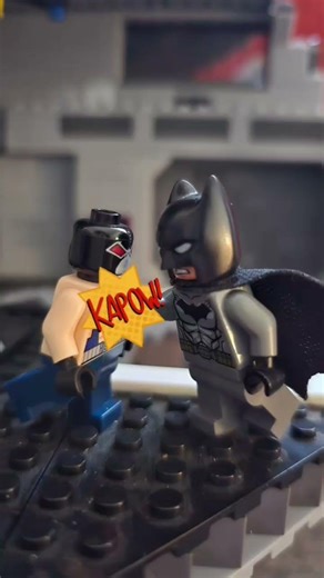 Batman vs Bane… This Fight Was BRUTAL 😳💥 #lego #legobatman #shorts