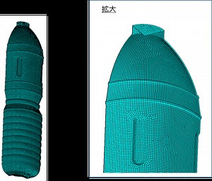 プラスチック容器の強度評価｜CAE・Ansysの活用推進、解析に関するご相談なら：サイバネット