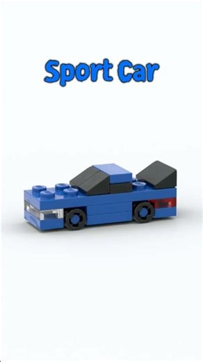LEGO mini Blue Sports Car 🚗💙 | Super Fast Build!!
