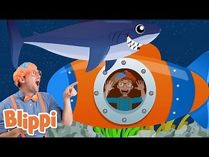 Exploring the Ocean with Blippis Submarine | Blippi | Cars, Trucks & Vehicles Cartoon | Moonbug Kids