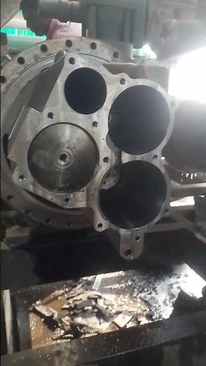 Screw type compressor 185tr parts #technicaltruework #shortvideo