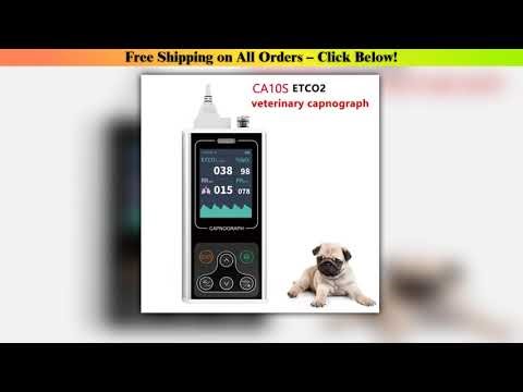 CA10S Portable Human Veterinary Etco2 Capnograph Monitor Patient Respiratory Waveform Compensation