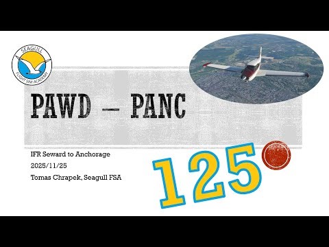 Visual Approach | IFR Seward to Anchorage | Group Flight 125