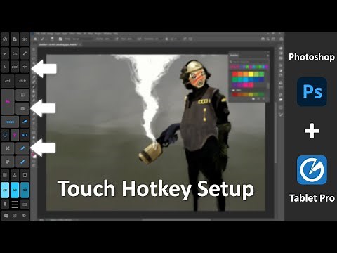 Photoshop Touch Hotkey Setup video - Modifiers: Ctrl - Alt - Shift (Tablet Pro) No Keyboard Required