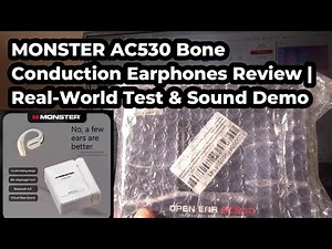 MONSTER AC530 Bone Conduction Earphones Review | Real-World Test & Sound Demo #earphones #induction
