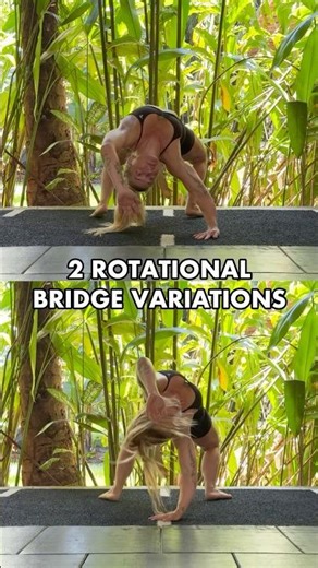 2 different rotational bridge variations for you yo try! Let me know how you go!