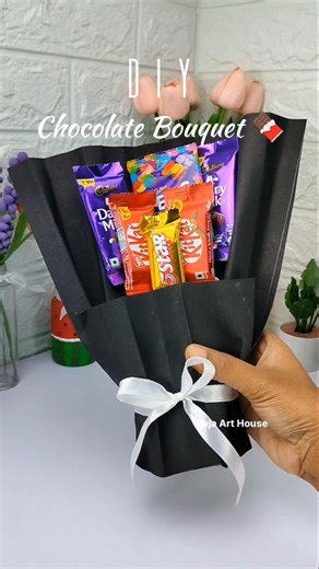 birthday gift | chocolate bouquet | #birthday #gift #diy #viralshorts #craft #chocolate #handmade