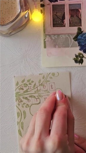 Stamping “Quiet Morning” ✦ Cozy A6 Journaling