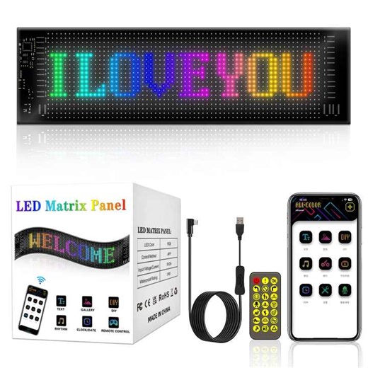 Flexible Led Display Car Rear Window Sign  Car Led Display Sign Window Led Signs Customizable Led Panel Car