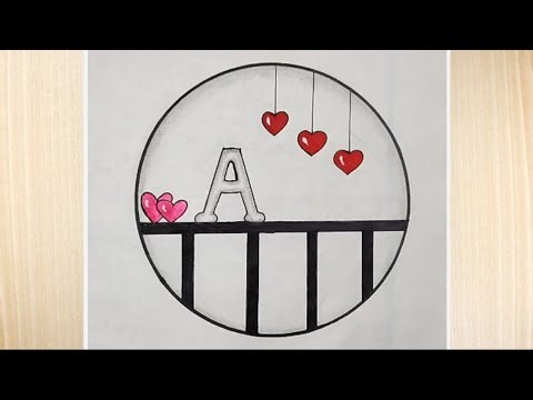 Latter drawing ideas।। circle design drawing easy।। beautiful circle drawing and sadding।। drawing