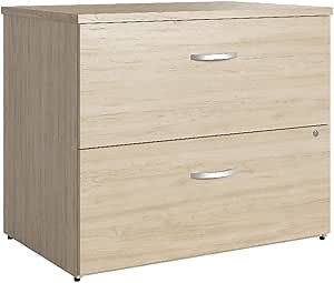 Amazon.com: Bush Business Furniture Studio C 2 Drawer Lateral File Cabinet in Natural Elm - Assembled, Locking Document Storage for Home or Professional Office : Office Products