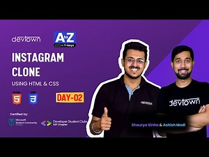 [LIVE] DAY 02 - Once Again | Instagram Clone Using HTML & CSS | COMPLETE in 7 - Days