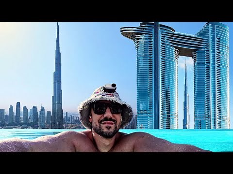 Address Sky View has Ultimate Burj Khalifa view Infinity Pool | Hotel Luxury Travel Full Tour Review