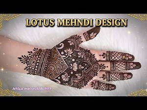 Easy Lotus Mehndi Design 😍 | Step by Step Simple Henna Tutorial