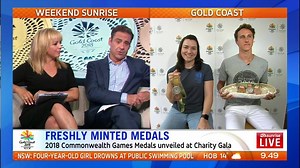 Freshly Minted Medals: 2018 Commonwealth Games Medals unveiled at Charity Gala. More: https://yhoo.it/2kBvQ7I #GC2018 #sun7 | Sunrise