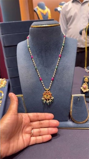 Light weight pure 22carat beads jewellery from Pje #goldjewellery #necklace #longchains #viralshorts