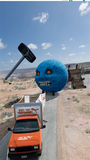 Xe Đối Đầu Quái Cầu Mặt Ma & Cú Điện Thoại Nokia Kết Liễu bemNG.Drive