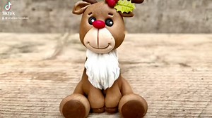 13K views · 386 reactions | Here's a little 3D reindeer cake topper video for you today! made completely with Saracino modelling paste and a perfect little addition to your Christmas cake decorations! | Shereen's Cakes & Bakes | Facebook