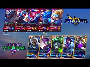 V.E.N.O.M SQUAD vs S.A.B.E.R SQUAD!! (intense match) | WHO WIN?