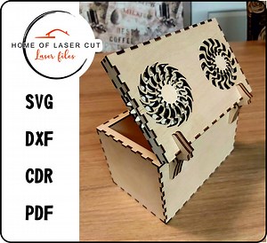 Kinetic Box, Gear Box, Laser File Svg Cdr Pdf Dxf, 3mm Material. - Etsy