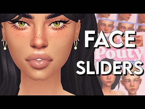 The Sims 4 | TRYING OUT SLIDERS | Big Lips, Chin Dimples & more!