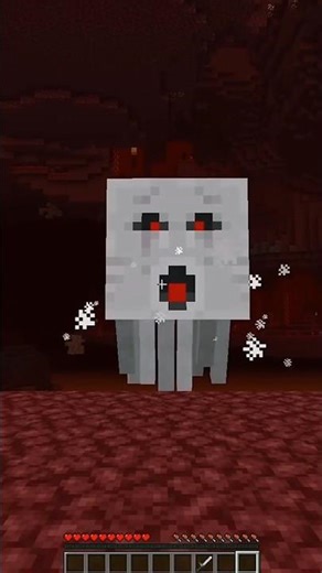 Minecraft ghast attack in fire ball #minecraft #gameplay #short