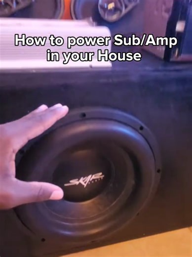 Easy Diy Car Sub/Amp In your House... #loudmusic #speakers #subwoofer #bass #caraudio