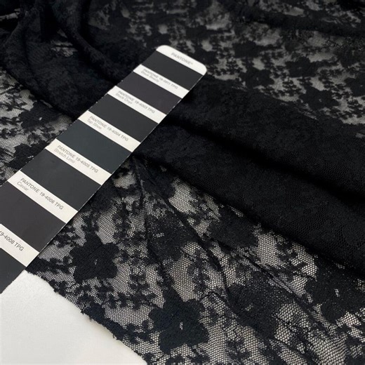 Lace Trim | Black Stretch Floral Elastic Lace Sheer | Viscose Polyester Elastane | Dressmaking Fabric for Bridal Trim | Italian Deadstock - Etsy