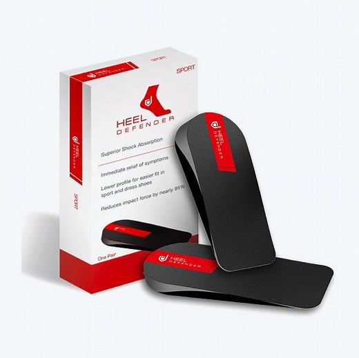 Heel Defender - Innovative Shock Absorbing Heel Orthotic | Heel Inserts & Heel Cup | Shoe Inserts & Sole Inserts