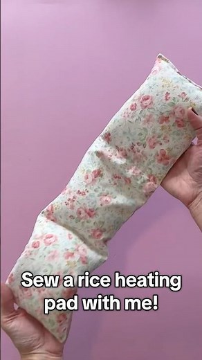 DIY RICE HEATING PAD Tutorial 🧵 #shorts