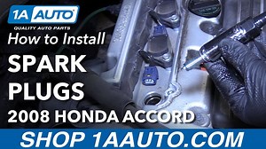 How to Replace Spark Plugs 2008-12 Honda Accord