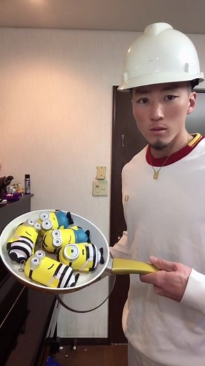 Creative Minion-Inspired Cooking in a Modern Kitchen