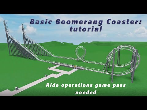 *GAME PASS NEEDED* Basic Boomerang Coaster Tutorial - Theme Park Tycoon 2