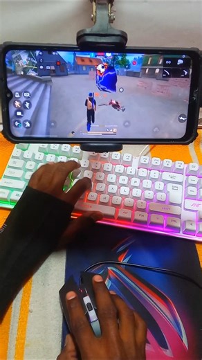 Pc❌mini mobile setup✅Free Fire Gaming Keyboard ⌨️🖱📱 Mix Pro Geek Gamer #freefire #mixpro #geekgamer