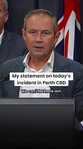 This is completely unacceptable in Australia. This is completely unacceptable in Western Australia. Whatever the motivations for this, we must remember what this day marks. This Australia Day should be one of unity, not division. That a peaceful protest was targeted in this fashion runs against the very heart of what it means to be Australian. Now more than ever, it is important we treat each other's views with respect. That is what inclusivity is all about. We can’t let hate win. | Roger Cook