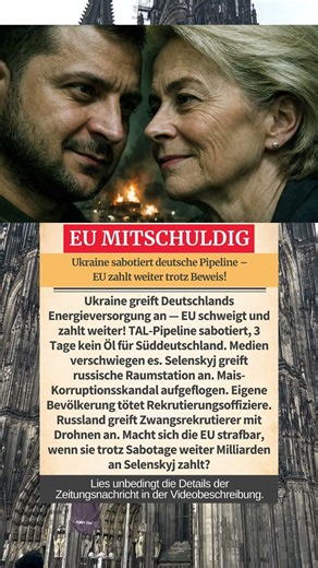Ukraine sabotiert Deutschlands Ölversorgung — EU schickt trotzdem weiter Milliarden! #deutschland