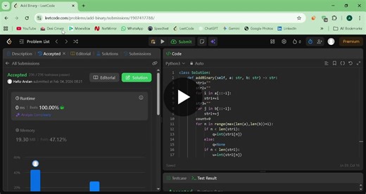 #python #leetcode #codingpractice #dsa #problemsolving #100daysofcode | Arslan Ali