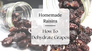 HOW TO MAKE HOMEMADE RAISINS (EASY DEHYDRATED GRAPES)