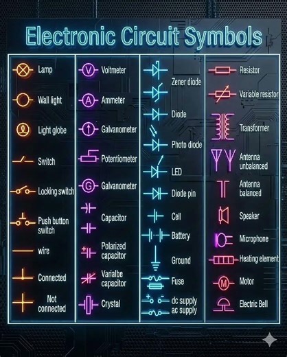 Electronics circuit symbol