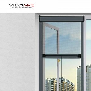 [Hot Item] Retractable Aluminum Alloy Frame Anti Mosquito Insect Screens Rolling Mesh