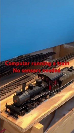 Computer running a train, easy setup.