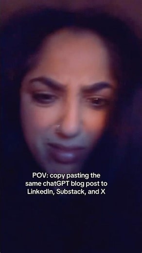 POV: copy pasting the same chatGPT blog post to LinkedIn, Substack, and X