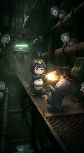 Gugugaga - Endmin she fight with zombies #arknights #chibi #endmin #arknightsendfield #gugugaga