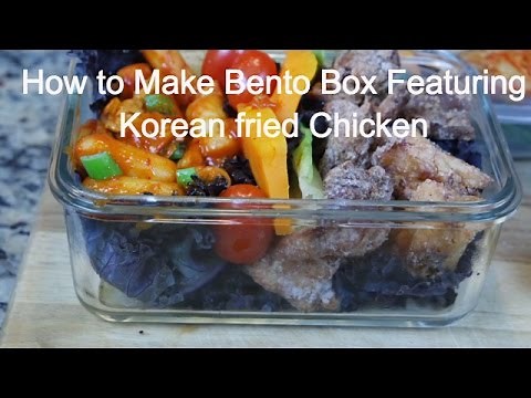 How to make Bento Box Lunch! Featuring Korean fried chicken! - Awkward_in_the_Kitchen