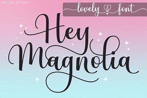 Hey Magnolia Handwritten Script Font | PUA Encoded OTF TTF for Logos, Branding, Quotes & Cricut - Etsy Australia