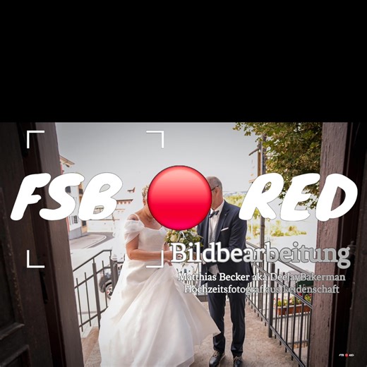 Deine Hochzeit – perfekt festgehalten und gefeiert mit FSB.RED! 🎉📸 Matthias Becker aka DeeJayBakerman ist nicht nur dein sympathischer Hochzeitsfotograf, sondern auch Videograf, DJ und Moderator in einer Person. Spare Zeit und Geld: Top Fotos in bis zu 62 Megapixel, ein atemberaubendes Hochzeitsvideo, coole Fotobox-Bilder und die beste Party – alles aus einer Hand und fast zum Nulltarif! 💍✨ ✔ Persönliche Beratung ✔ Drohnenaufnahmen inklusive (wenn möglich) ✔ Gratis Wedding Homepage & XXL Foto